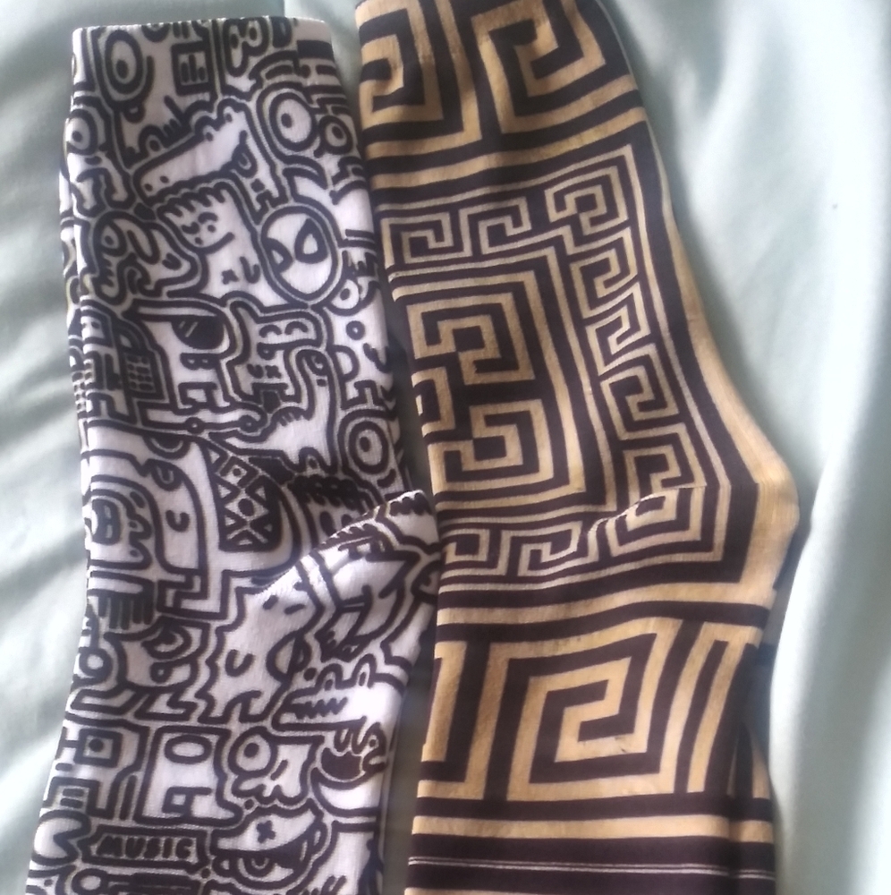 COPY - 2 Pair African Ethnic Socks Sz 11-13 Nwot$23 + Free Scarf